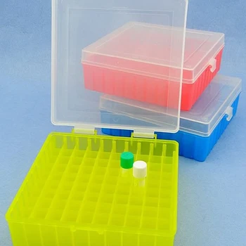 Kutija za laboratorijsku plastične cijevi sa 100 otvorima za 2 ml 1,5 ml, 1,8 ml, криоконсервационная cijevi s priključnim poklopcem 0