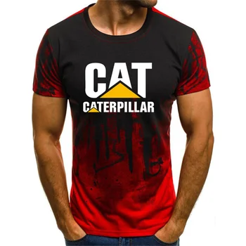 ljetna majica sa po cijeloj površini mačke i gusjenica, t-shirt s 3D ispis ljudske glave, crna funky casual majica s kratkim rukavima od poliestera 0