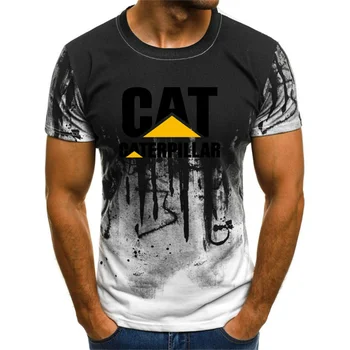ljetna majica sa po cijeloj površini mačke i gusjenica, t-shirt s 3D ispis ljudske glave, crna funky casual majica s kratkim rukavima od poliestera 4