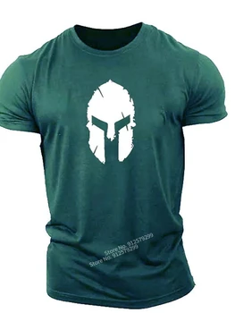 Ljetna muška majica Kratkih rukava Spartanski Ratnik 3D ispis, muška t-shirt u stilu Харадзюку, Funky Ulica majica 1