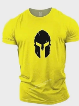 Ljetna muška majica Kratkih rukava Spartanski Ratnik 3D ispis, muška t-shirt u stilu Харадзюку, Funky Ulica majica 3