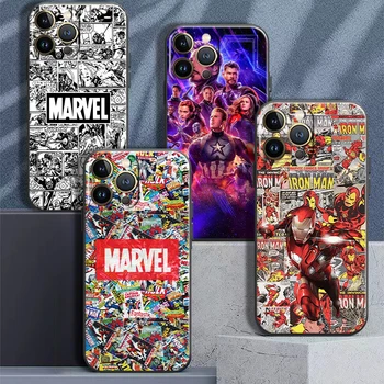 Logo Marvel Avengers Za iPhone 13 12 11 Pro Max Mini SE 6 6S 7 8 Plus X XS XR Max Torbica Za Telefon Stražnji Silikonska Kapa Carcasa 0