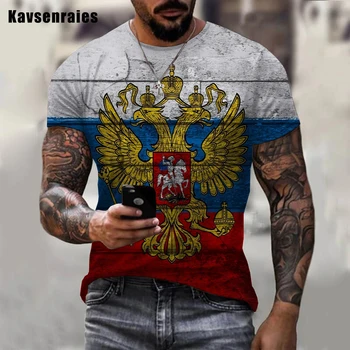 Majica sa Ruskim medvjedom, majica sa 3D ispis Ruske Zastave za Dječake i Djevojčice Do 2022, Najnovija Moda Majica Okruglog izreza i Kratkih Rukava Оверсайз 0