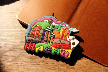 Makao Turistički Turistički Suvenir Slatka 3D Gume, Hladnjak Magnet Za Hladnjak DAR IDEJA 0