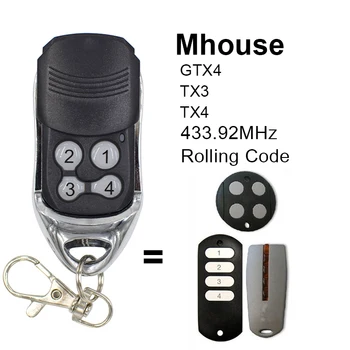 Mhouse myHouse Vrata Vrata Daljinski Upravljač Kompatibilan Mhouse GTX4 TX3 TX4 433,92 Mhz daljinsko Upravljanje garažnim mjestom Vrata Privezak za ključeve