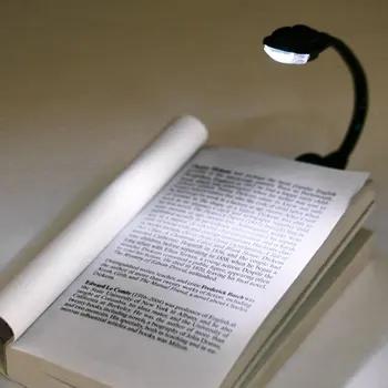 Mini Prijenosni Studentski Hostel Svjetla Isječak-Za Samoobranu Svjetiljku Knjiga Svjetlo Laptop Bijela LED svjetlo Za Čitanje Knjiga 0