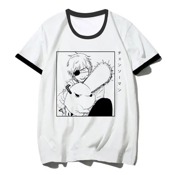 muška majica s motornom pilom, ljetna majica s vizije manga, muška japanski odjeća vizije