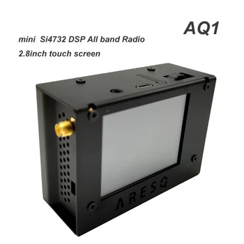 Najnoviji Prijenosni AQ1 Mini Si4732 čip all Band Radio DSP Prijemnik FM LW SSB 2,8 inča Veliki Ekran Osjetljiv na dodir PAM8406 Hi Fi Pojačalo Za Slušalice