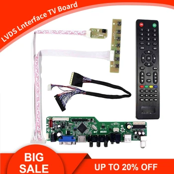 Naknada za Upravljanje Monitor Kit Za B173RW01 V3 TV + HDMI + VGA + AV + USB LCD Led Ekran Vozač Naknade Kontroler 0