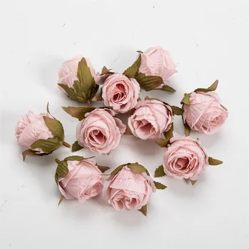Nanairo 50 kom 3,5 cm Klasicni Umjetna Platnu Ruža Cvijet Glava Osnovna Vjenčanje College Dekor Božićni Pribor Za ručni rad Lažni Cvijeće 5