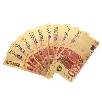 Nezaboravne novčanice od 500 EURA Zlato Kvalitetne Novčanice Pokloni Kolekciju Nakita 24K Pozlaćeni EURA