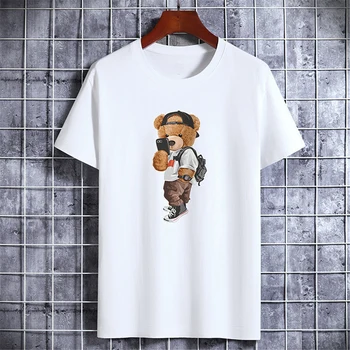 Novi Smiješno Medo Robot T-Shirt Robotizirane Medvjed Košulja Casual Odjeća Ženska Modna Odjeća T-Shirt Majica Top 4