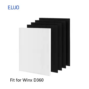 Novi stil Winix D360 Filter za pročišćavanje zraka D3 1712-0101-02 HEPA Filter 387*308*25 mm/387*308* 5 mm