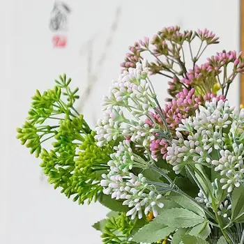 Novi umjetni cvijet branch plastične pistacija lažni biljke za kućne zabave DIY svadbeni nakit cvjetnih aranžmana isporuke
