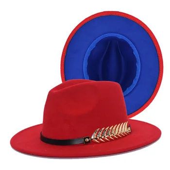 Ogrlica mornarska kapa žene u dvije boje Фетровая šešir сценическая šešir muška jazz šešir mogućnost cilindar ženski šešir na veliko 0