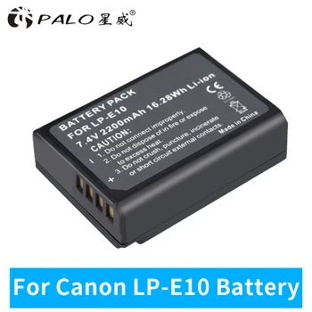 PALO 2200 mah baterija LP-E10 LP E10 LPE10 Digitalna Kamera Baterija Za Canon 1100D 1200D 1300D Rebel T3 T5 KISS X50 X70 Baterija