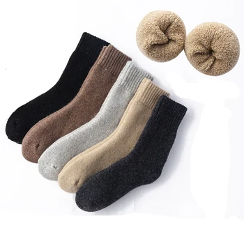 Planinarske Čarape od merino ovce za Muškarce, Vunene Čarape, Tople Debele Термоноски, Vunene Čarape, Poklone, Zimske Čarape za Muškarce Zimi 0