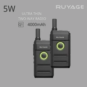 PMR 446 Prijenosni prijenosni radio ultra-tanki Prijenosni Komunikacijski Postaje Profesionalni voki-Toki Dvostrani Radio Ruyage Q1 0