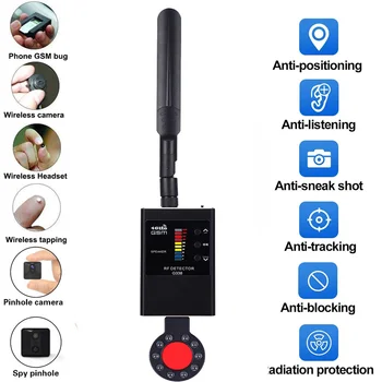 Profesionalni Антишпионский Detektor Kamera GSM Audio Pronalaženje Pogrešaka GPS Signal Objektiv RF Tracker Otkrivanje Bežičnih Proizvoda S IC-детекцией