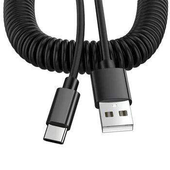 Proljeće USB C Kabel Pull-Micro USB Type C Kabel Za Brzo Punjenje Podataka USB Type-C Punjač Kabel Kabel Adapter Za Samsung Androi