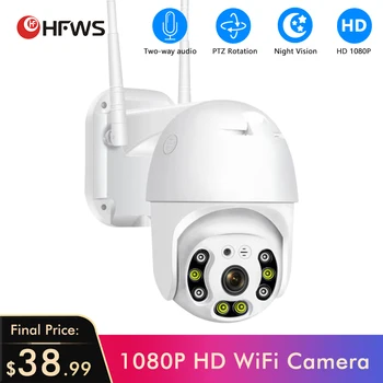 PTZ Wifi IP Kamera H. 265X Vodootporne high-speed Dome HD Full 360 ° Nadzor Dual-channel Audio Home CCTV Monitor 0