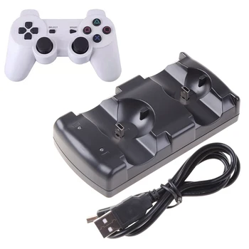 Punjač stalak stalak za PS3 gamepad Kontroler navigacijsku tipku Brzo Punjenje Priključna Stanica
