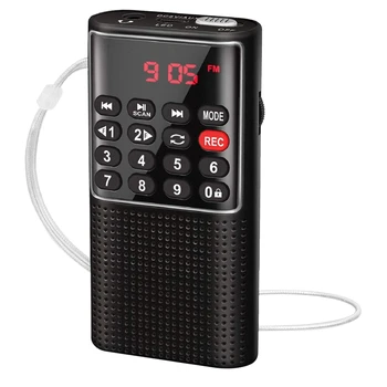 Ručni FM radio, Walkman Prijenosni Аккумуляторное radio sa Diktafonom, Ključ za Zaključavanje, Player SD-Kartice, Punjive Evidentirao Uređaja