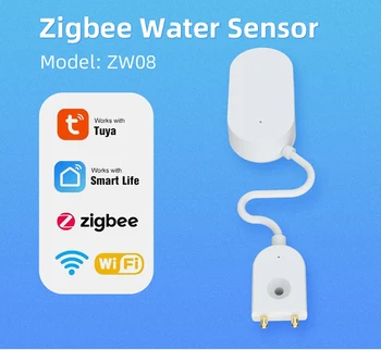 Senzor istjecanja vode 2 KOMADA Zigbee Tuya Zaštita Od Curenja Vode Smartlife Senzor Vode 1