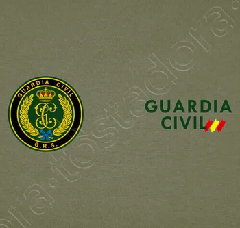 Simbol Građanske garde Španjolskoj GRS Camiseta. 100% Algodón De Alta Calidad, Cuello Redondo, Casual Top 3