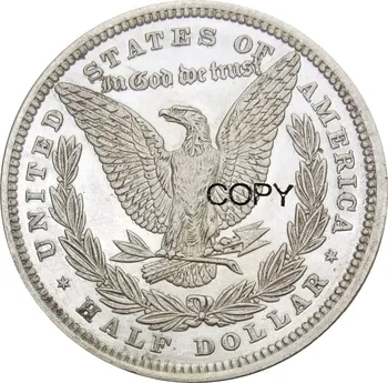 Sjedinjene američke Države Impresivna 1877 50C Morgan Полдоллара Srebrna kopiju novčić s mjedenim premazom 1