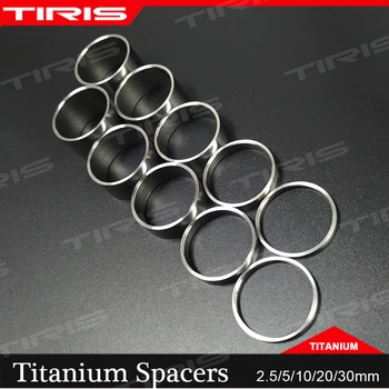 Slušalice podloške podloške bicikla TIRIS Titanium za pribor Ustaje Upravljača vilice 28.6/25.4 mm proizvedeni da bi