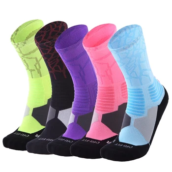 Sportske Čarape na otvorenom Za Muškarce I Žene S Podrškom za Svoda Stopala Prozračna Elita Kompresije Debeli Mekani Košarkaške Čarape Za Posadu 0