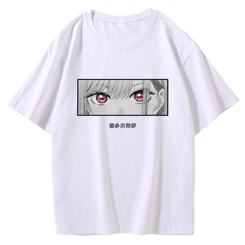 T-shirt My Dress-Up Darling s po cijeloj površini Japanske Anime Marin Kitagawa Za Muškarce/Žene, 100% Pamuk, Ljetne Majice s Okruglog izreza i Kratkih Rukava, Svakodnevne Unisex 2