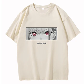 T-shirt My Dress-Up Darling s po cijeloj površini Japanske Anime Marin Kitagawa Za Muškarce/Žene, 100% Pamuk, Ljetne Majice s Okruglog izreza i Kratkih Rukava, Svakodnevne Unisex 4