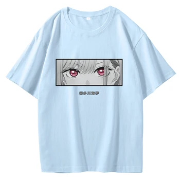 T-shirt My Dress-Up Darling s po cijeloj površini Japanske Anime Marin Kitagawa Za Muškarce/Žene, 100% Pamuk, Ljetne Majice s Okruglog izreza i Kratkih Rukava, Svakodnevne Unisex 5