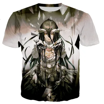 T-shirt Overlord Albedo, Muške/ženske Majice sa 3D ispis, Casual Majica u Stilu харадзюку, Vanjska Odjeća, Majice, Animacija, Ekologija,