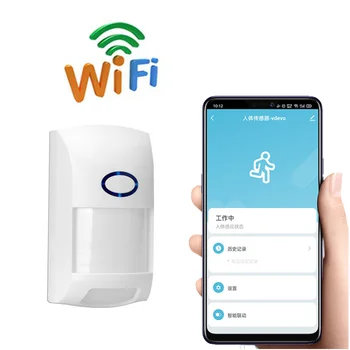 Tuya Smart WiFi Infracrveni Senzor Pokreta Detektori Alarmni sustav je Kompatibilan SA APLIKACIJOM Tuyasmart APLIKACIJU Smart Life