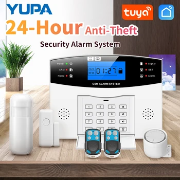 Tuya WIFI GSM Alarm 433 Mhz Bežična Kućna Alarm Vrata-Prozor Senzor Osnovna Alarm Sa Tuya Samrt Life