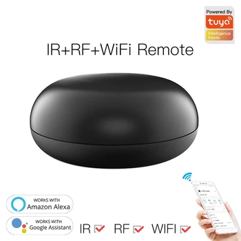 Tuya WiFi RF + INFRACRVENI Univerzalni daljinski upravljač RF 433 Mhz Kućanski Aparati Tuya/Smart Life Aplikaciju za Glasovno Upravljanje, Rad S Alexa Google Home