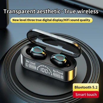 TWS Bluetooth 5,2 Slušalice Veliki Stalak za punjenje Kutija Bežične Slušalice 9D Stereo Sportske Slušalice s redukcijom šuma Slušalice 2022 Nove 4