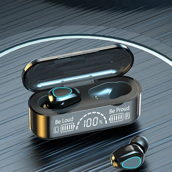 TWS Bluetooth 5,2 Slušalice Veliki Stalak za punjenje Kutija Bežične Slušalice 9D Stereo Sportske Slušalice s redukcijom šuma Slušalice 2022 Nove 5