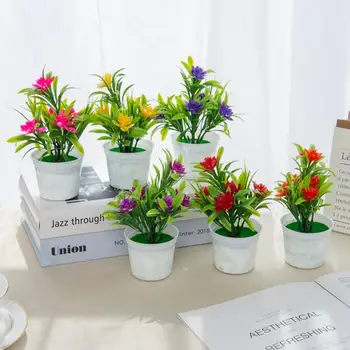 Umjetno Cvijeće Bonsai Posude za Uređenje Doma Mini Lonac Božićni Vjenčanje Ukrasnih lončanica Kupaonica Prag Biljke