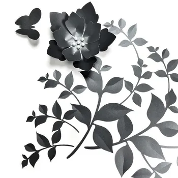 Umjetno Lišće Cvijeće Vinova Loza Umjetno Cvijeće Pozadina Lažni Listovi Div Papir Listovi Dekor Za Svadbene Zurke Dječje Гирлянда 0