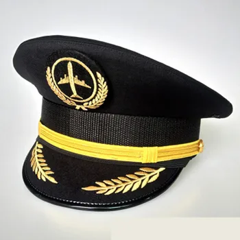 Unisex Leta Kapetan Airlines Uniforma Vijenci Pilot Šešir Za Civilno Zrakoplovstvo Kapu Aviator Djelatnici Službe Za Sigurnost Profesionalni Cosplay