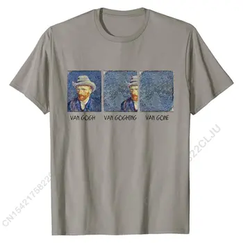 Van Gogh Van Goghing Van Gone Zabavna Majica T-Shirt Design Хлопковая Muška T-Shirt Design Jeftina 0