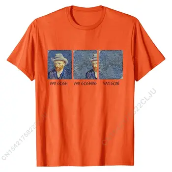 Van Gogh Van Goghing Van Gone Zabavna Majica T-Shirt Design Хлопковая Muška T-Shirt Design Jeftina 3