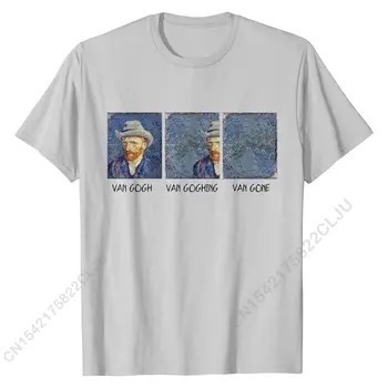 Van Gogh Van Goghing Van Gone Zabavna Majica T-Shirt Design Хлопковая Muška T-Shirt Design Jeftina 4