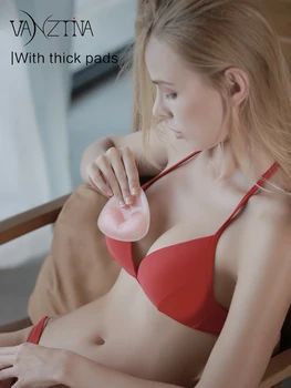VANZTINA Grudnjak Bikini umetanje Izmjenjivi Ženski kupaći Kostim Push-up Silikon za povećanje grudi Trokutasti Obloge intimne pribor