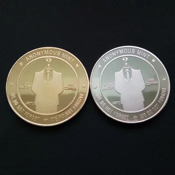 Virtualna valuta Биткойн 3 Odjeća Prigodni novčić Anonimni Mint 1 unca AVDP Metalne obrta Znači da mi ne zaboravljamo oprostiti