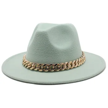 Voće zelene osjetio muške kape šeširi ženski modni trg prsten s kopčom pribor Panama osjetio kape na veliko шляпаженская